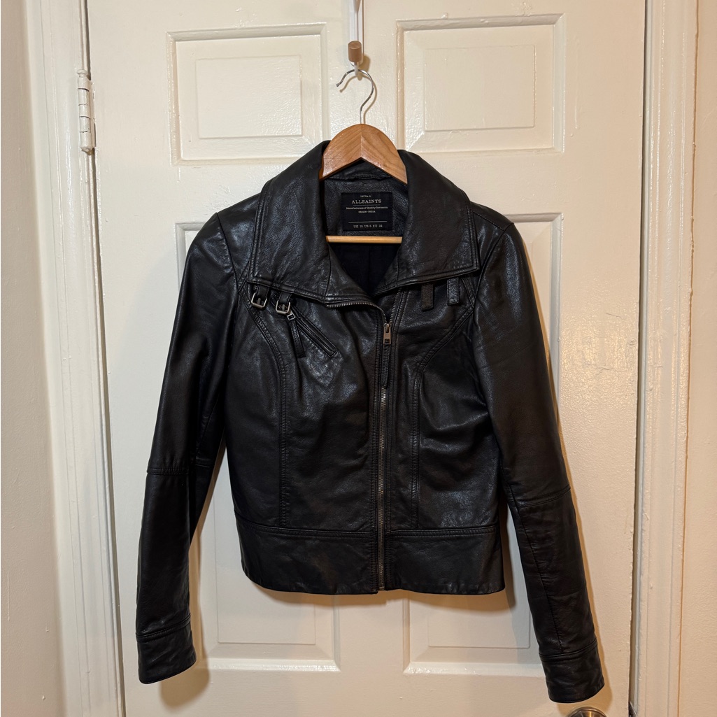 All Saints Belvedere Leather Jacket - 6